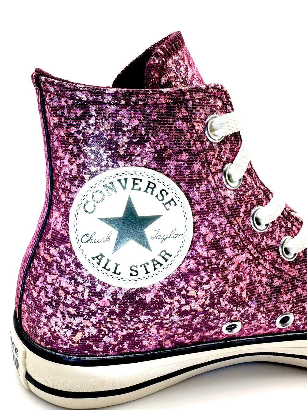 Converse Chuck Taylor All Star Pink Glitter High Top Sneakers | Never Worn - Picture 8 of 9